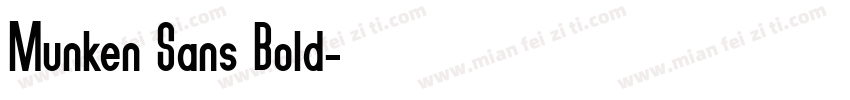 Munken Sans Bold字体转换